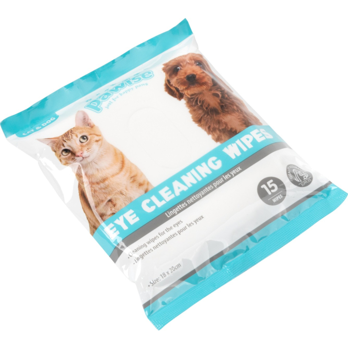 Pawise "Cleaning Wipes" Augen-Reinigungstücher (15 Stk. pro Packung)