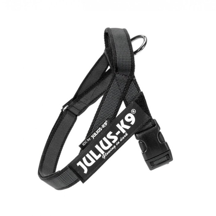 Julius-K9 Color+Gray IDC-Beltgeschirr - schwarz | Für Hunde