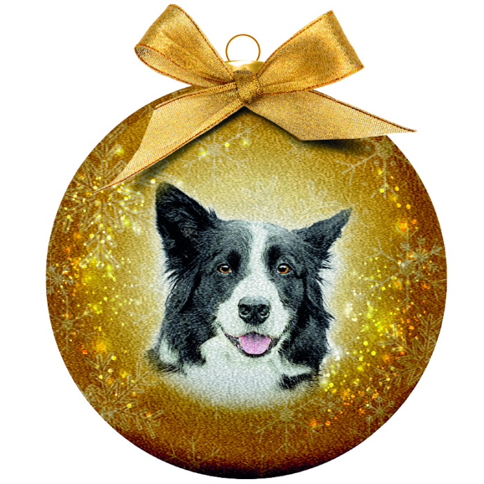 Plentygifts Weihnachtskugel Border Collie 