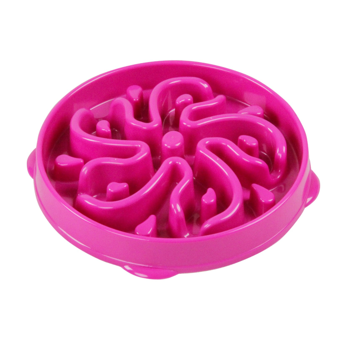 Pawise "Flower" Anti-Schling Napf, pink | Für Hunde