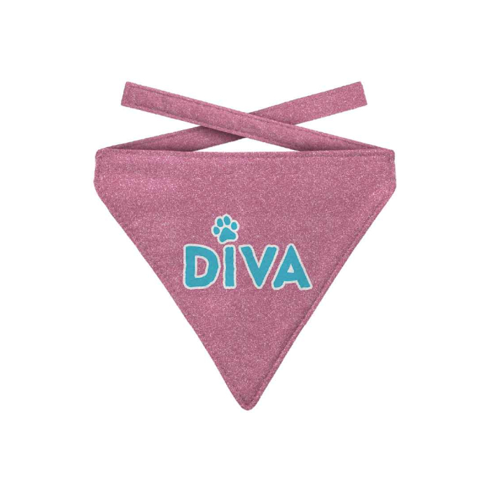 Bandana für Hunde "Diva", pink | small
