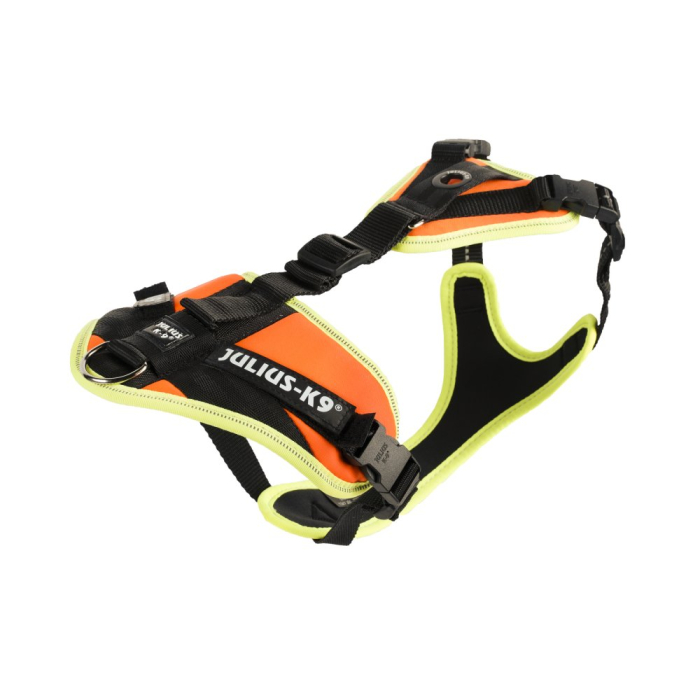 Julius-K9 Mantrail-Geschirr, UV orange/neon