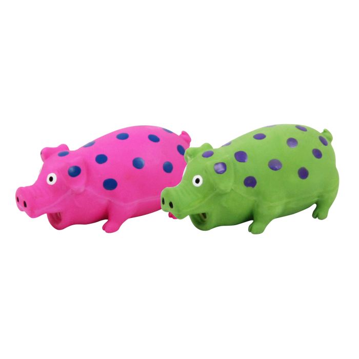 Pawise Latex Schwein, gepunktet, mit Stimme, 16cm