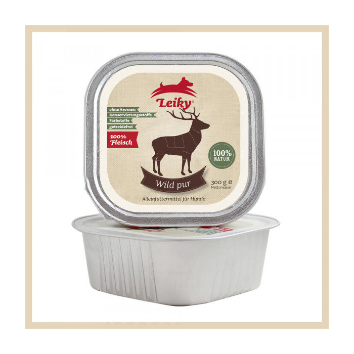 Leiky Nassfutter Wild pur 300g