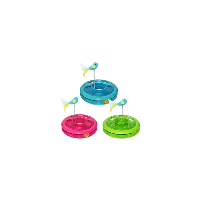 Pawise "Roundabout" mit Ball und Vogel, 26cm | Cat Activity