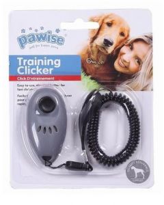 Pawise Trainings-Clicker mit Spiralband grau, 7cm 