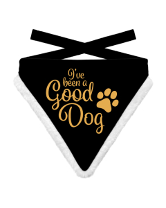 Plentygifts Xmas Hunde-Bandana "Good Dog", schwarz