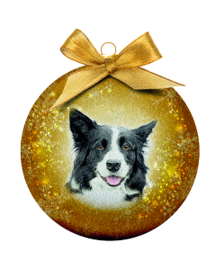 Plentygifts Weihnachtskugel Border Collie
