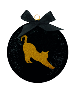 Plentygifts Weihnachtskugel "Santa's Cat"