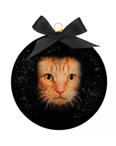 Plentygifts Weihnachtskugel Katze schwarz-weiss