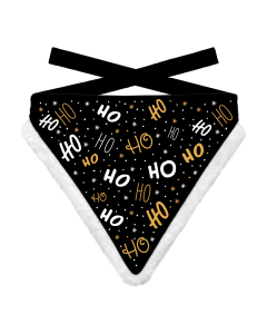 Plentygifts Bandana Xmas Ho Ho Dog, schwarz |L