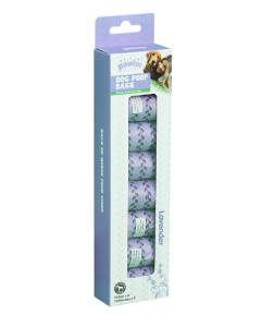 Pawise Hundekotbeutel violett, Lavendel-Duft | 8er-Set