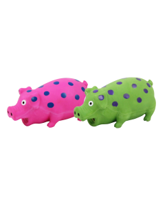 Pawise Latex Schwein, gepunktet, mit Stimme, 16cm