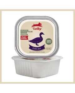 Leiky Hunde-Nassfutter Ente pur 300g