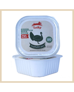 Leiky Hunde-Nassfutter Truthahn pur 300g