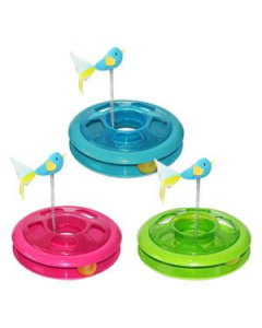 Pawise "Roundabout" mit Ball und Vogel, 26cm | Cat Activity