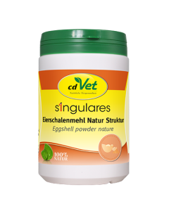 Singulares Eierschalenmehl Natur Struktur
