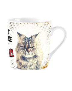 Tasse mit Katze "Just coffee. Go away!"