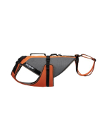 Julius-K9 4-in-1 Hundeweste für Hunde, UV-orange-grau